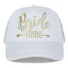 Bride Tribe Bachelorette Snapback Trucker Hat Cap Team Bride gold letters Arrow bride to be bride tribe baseball hats 2