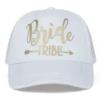 Bride Tribe Bachelorette Snapback Trucker Hat Cap Team Bride gold letters Arrow bride to be bride tribe baseball hats 2