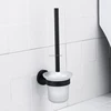 Black Matte Stainless Steel Bathroom Hardware Towel Rail Rack Roll Paper Holder Toilet Brush Holder Bathroom Accessories ► Photo 3/6