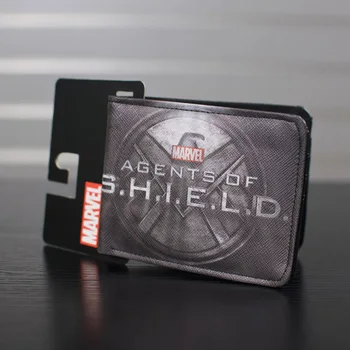 

2015 New Leather Wallets Agents of SHIEL Animated Purse Top Brand Wallet Bags for Men Dollar Price billetera