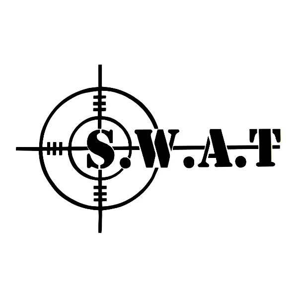 10x16 см разделочная наклейка S.W.A.T виниловая забавная для автомобилей