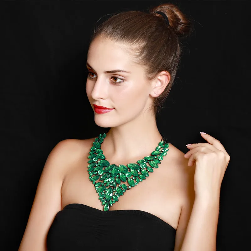Колье Bijoux ожерелье для женщин многослойная цепочка на шею ожерелья Хрустальный цветок ожерелье s& Подвески Макси Бохо Винтаж ювелирные изделия