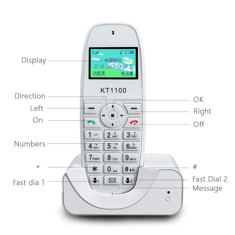 TD-SCDMA GSM 900/1800 MHZ اللاسلكي الثابت الهاتف الملونة ScrTelephone مع SIM Call ID الثابتة اللاسلكية الهاتف للمنزل مكتب