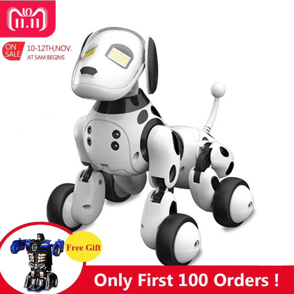 DIMEI 9007A 2.4G Wireless Remote Control Smart Robot Dog Kids Toy Intelligent Talking Robot Dog Toy Electronic Pet Birthday Gift