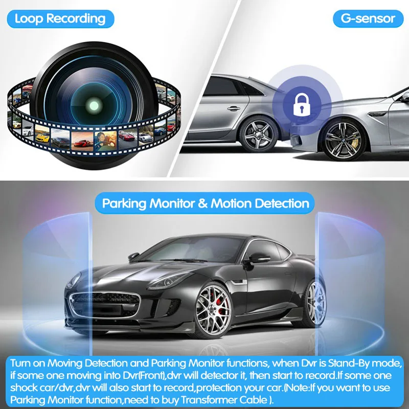 Дропшиппинг E ACE A01 Автомобильный видеорегистратор FHD 1080P 7 ''IPS сенсорный