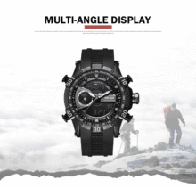 WEIDE Luxury Brand Silicone strap LCD Watch Sport Men Digital Quartz Watch Man Waterproof  Army Alarm Clock Automatic Self-Wind