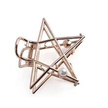 Женские металлические заколки для волос, модные аксессуары для волос, заколки для волос в стиле ретро, заколки для волос с жемчугом и звездами, женские заколки для волос, инструмент для укладки волос