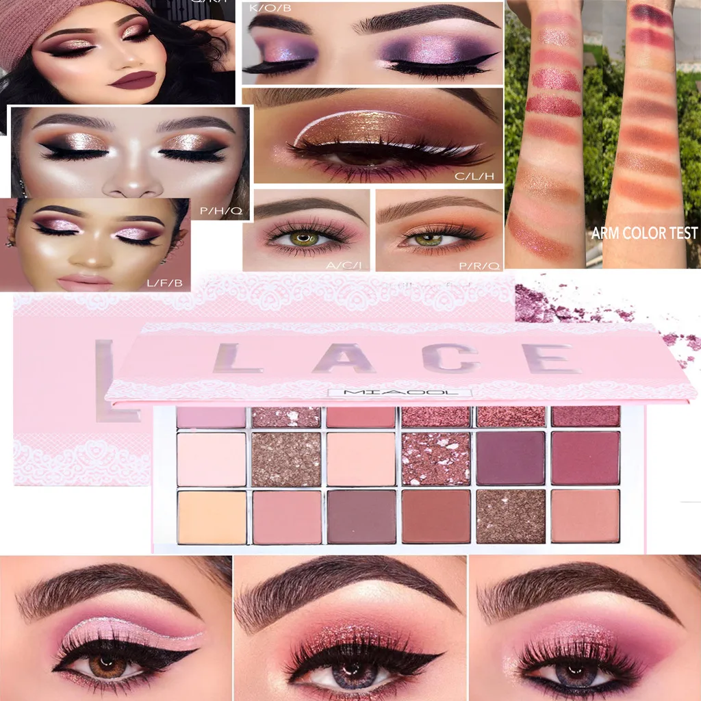 

Beauty Glazed New Arrival EyeShadow Desert Rose Pearl Matte Polarized Multicolored Glitter Long-lasting Multicolor eyeshadow