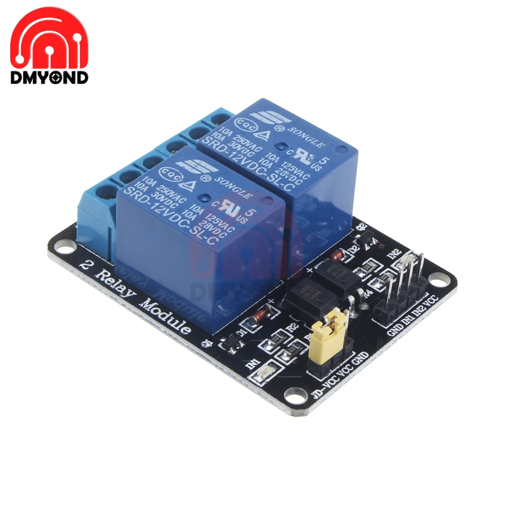 2 Kanal Relais Modul 5V//230V Optokoppler Protection 2-Channel Relay DSP AVR PIC
