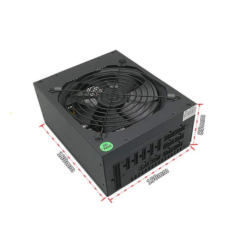 PC Server Miner Modular Power Supply 1800W Computer ATX PSU Ethereum Bitcoin Mining Machine For RX 470 480 570 1060 6 Video Card