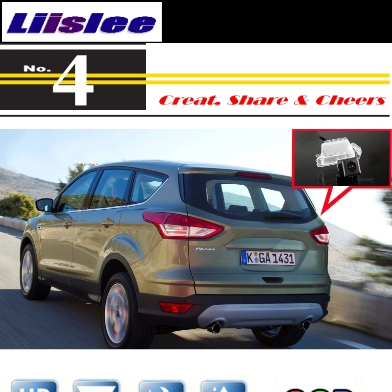 Liislee Car Camera For Ford Kuga 2012~2016 High Quality Rear Back Up Waterproof Camera For PAL NTSC Function CCD RCA Standard