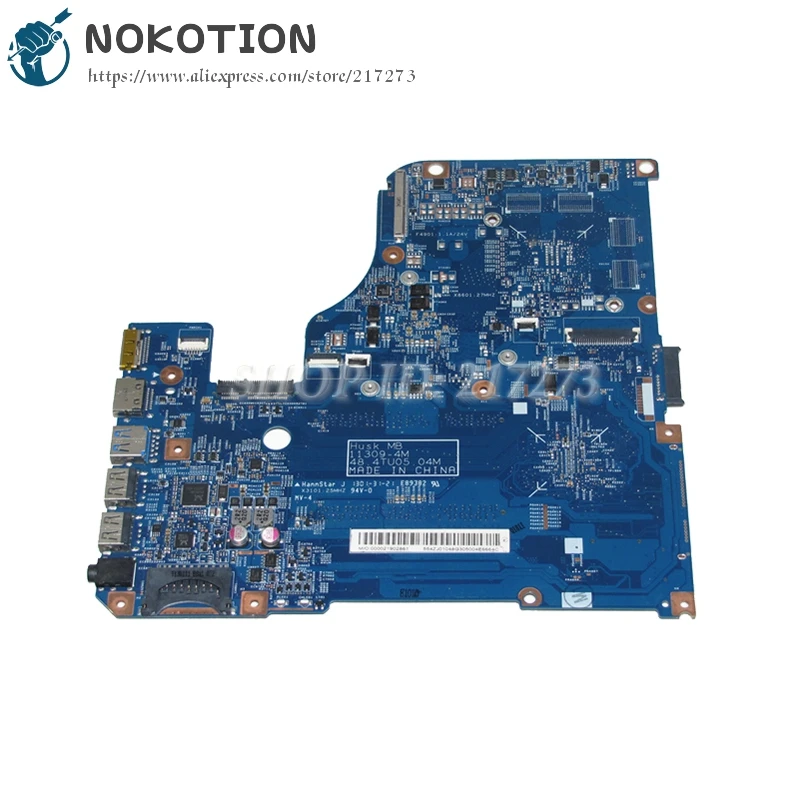Nokotion اللوحة المحمول لشركة أيسر أسباير v5-531 V5-431 مجلس 48.4TU05.04M NBM7X11001 بنتيوم 987 المعالج الرئيسي متن