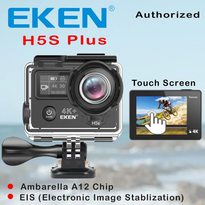 Best Seller EKEN H5S Plus Ultra HD Action Camera Touch Screen Ambarella