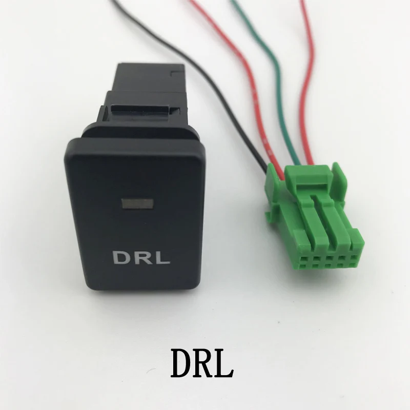 

After Fog Light LED DRL Heating Up Tail Gate Front Fog Light Switch Button with wire For Toyota RAV4 Prado (2010-2018) LC 150