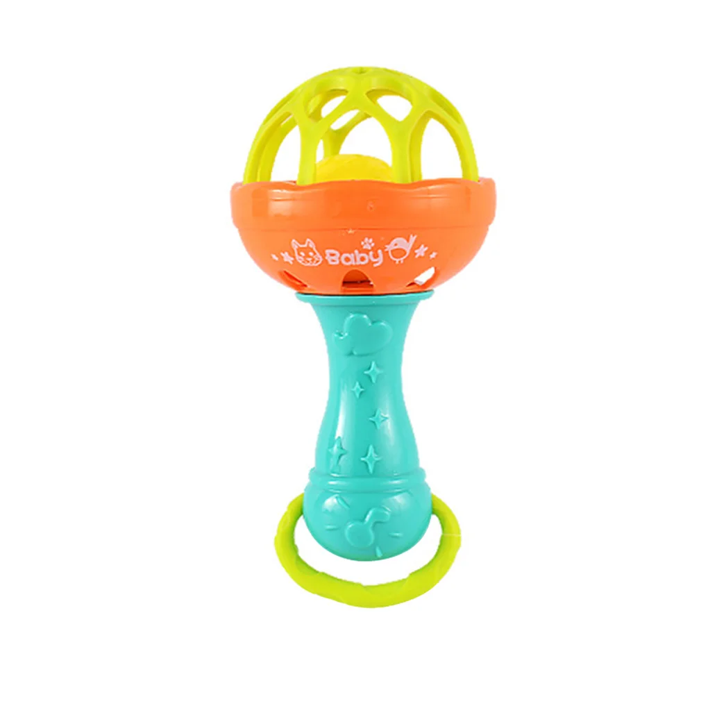 

1pc Random Color Baby Rattles Hand Bell Toy Animals Baby Rattle Gift Cradle Infant Toys Baby Rattles Mobiles Teether Toys