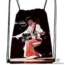 Индивидуальная походная сумка на шнурке elvis-presley, милый рюкзак для детей(черная спинка) 31x40 см#2018611-1(8