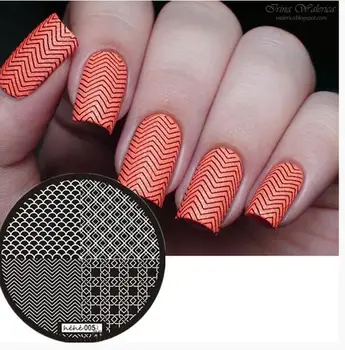 

2018 HEHE ! 1pc New Stamping Plate,hehe005 Scale Mermaid Net Strings Wave,Nail Art Stamp Template Image Transfer Stamp