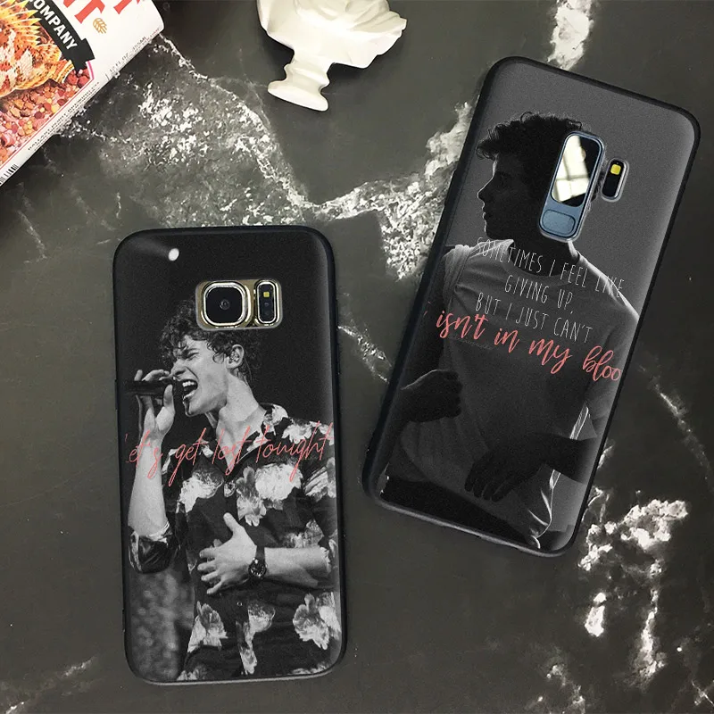 

Shawn Mendes Aesthetic quotes TPU Soft Silicone Phone Case Shell Cover For Samsung S7 Edge S8 S9 Plus Note 8 9