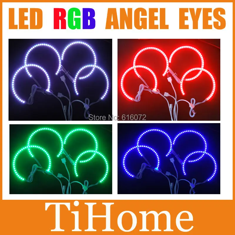 

Free Shipping E36/E38/E39/E46 LED  RGB ANGEL EYES KIT,  LED RGB LIGHTS,NON PROJECTOR HALO RINGS FOR BMW E36/E38/E39/E46