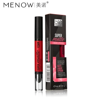 

by DHL 200Pcs/Lot MENOW Perfect Lip gloss Cosmetics Long Lasting Matte Liquid Lipstick Moisturizer Lip gloss wholesale