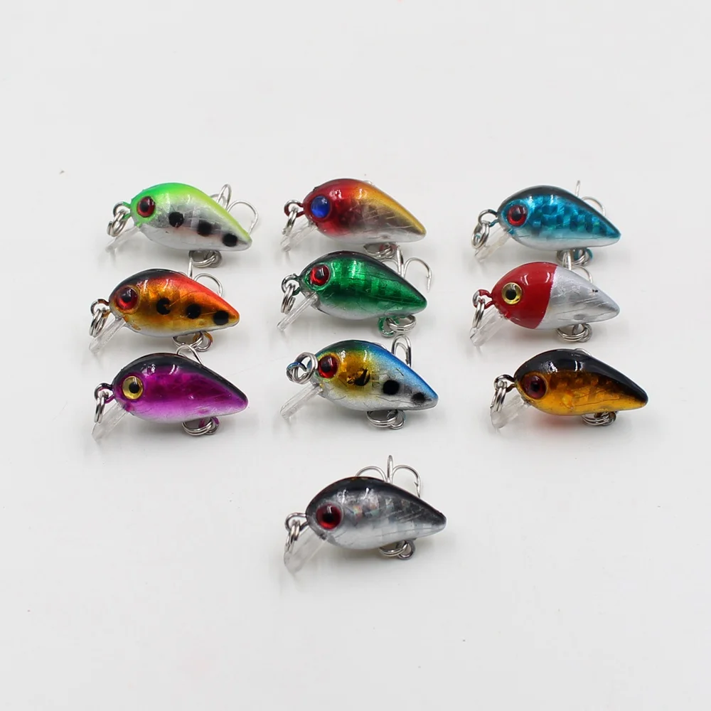  1PCS 3cm 2g Mini Crazy Wobble pesca Crankbait Hard Crank Bait Tackle Artificial Fishing Lures Swimbait Fish Japan Wobbler  Tool 