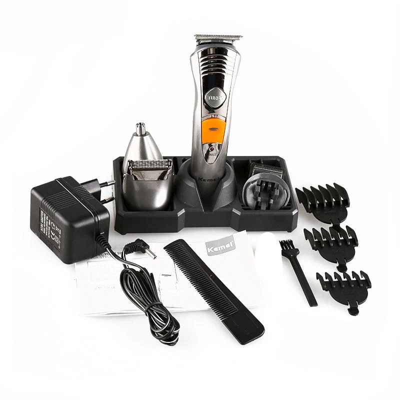 Kemei Men's Electric Shaver 7 In 1 Male Razor Machine Nose Ear Hair Trimmer Electric Clipper Rechargeable Family Haircut Tool