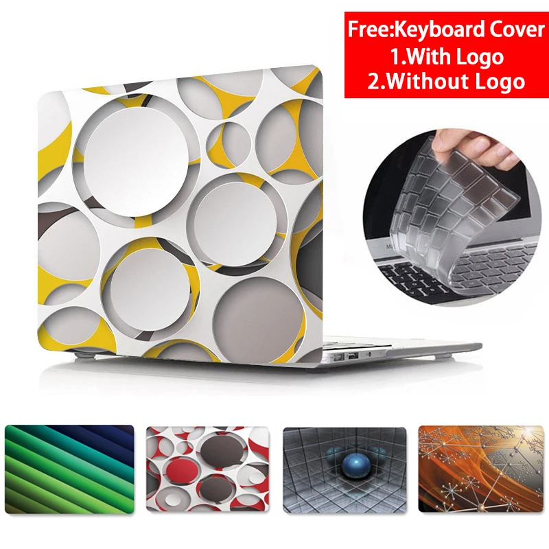 

For Macbook Pro 15 A1707 A1286 A1398 Retina Case Funda 3D Transparent Cover For Macbook Air Pro Retina 11 12 13 15 inch Case