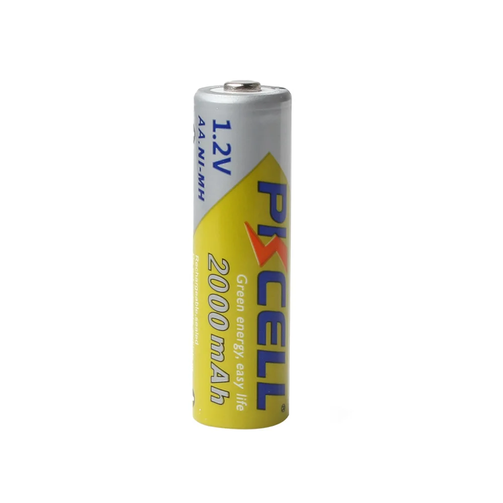 8 шт./лот PKCELL AA батареи Ni MH 2A 2000mAh 1 2 V перезаряжаемые Bateria Baterias NIMH для фонарика|battery