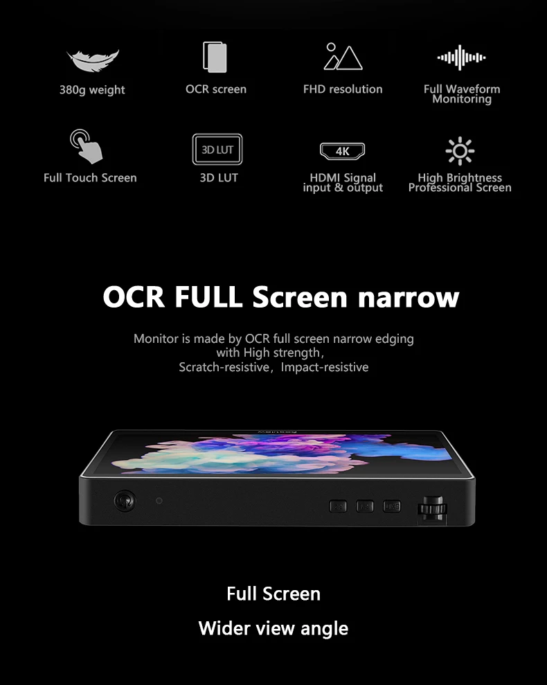 Perfect Bestview R7 Field Monitor 7inch Full Touch Screen Monitor 4K HDMI On-Camera Video 4K Monitor For Canon Nikon Sony Camera Display 1