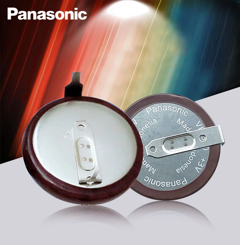 2 шт. Panasonic оригинальный VL2330/HFN 3 в 50 мАч 180 градусов перезаряжаемая батарея