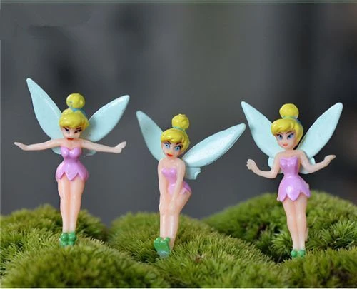 3 Pcs Fairy Cake Decorations Flying Wings Fairies Figurines