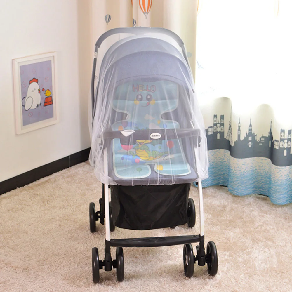 

Baby Pushchair Mosquito Insect Net Shield Safe Crib Netting for Infants Cart Protection Mesh Cover In The Stroller Accessories