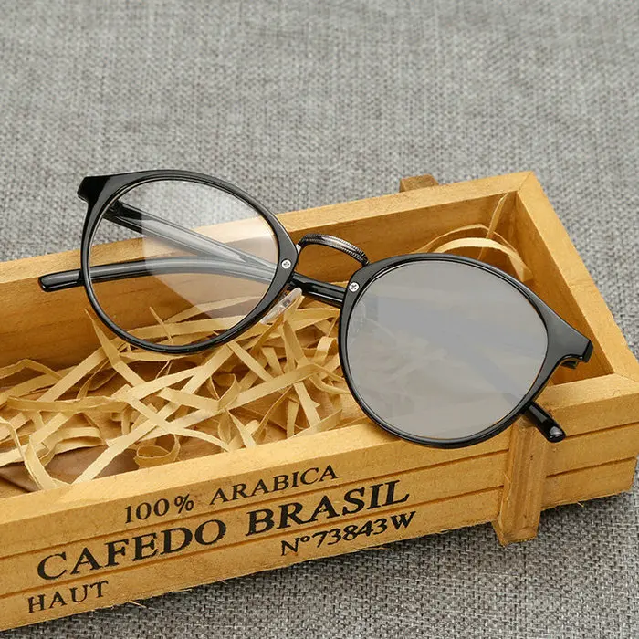 Прогрессивные солнцезащитные очки с мультифокусом, фотохромные компьютерные очки для чтения, ретро очки с двойным фокусом, зеркало для чтения NX - Цвет оправы: black