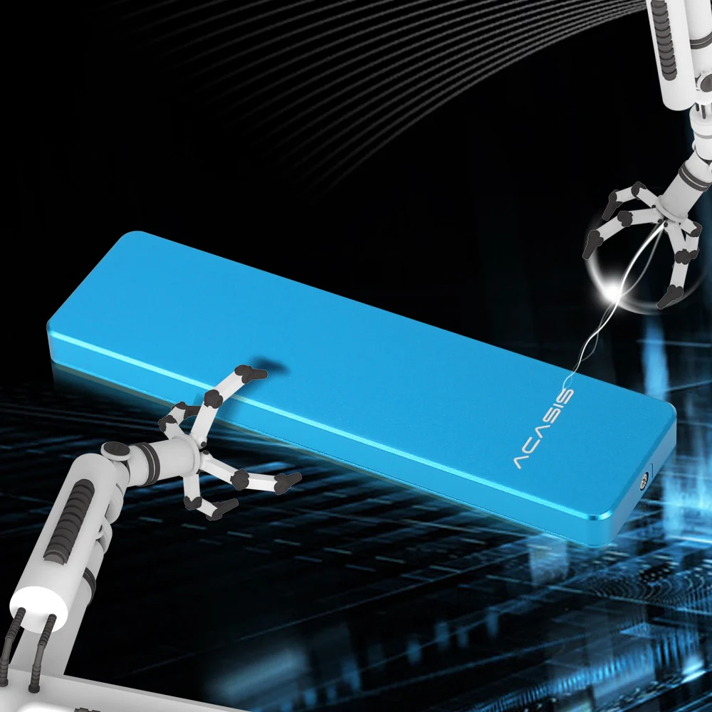 

Acasis FA-2423 M2 / NGFF to USB3.0 M.2 SSD Enclosure Solid State Drive Hard Disk Adapter External HDD for 2242/2260/2280 17802TW