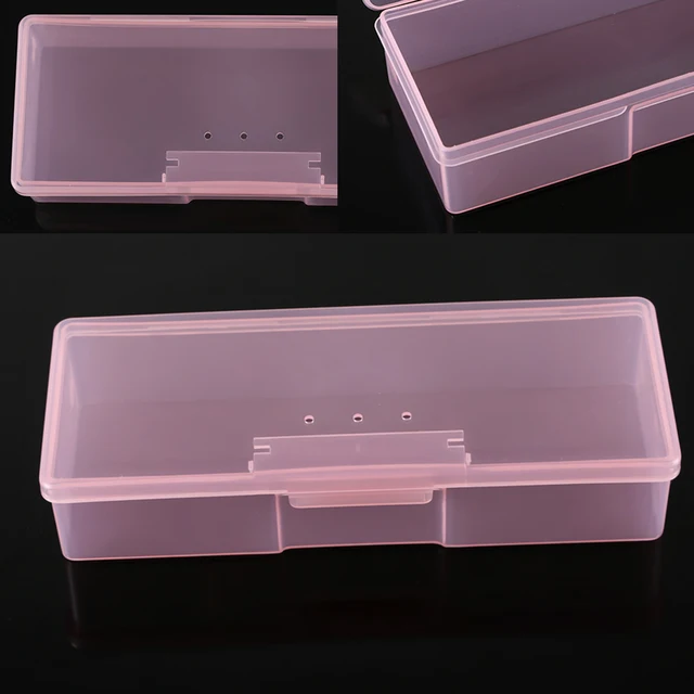 Top Plastic Rectangle Nail Supplies Box Art Decoration Case Top Plastic Rectangle Nail Supplies Box Art Decoration Case Rhinestone Studs Holder Glitter Container