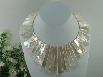 

10*80MM-10*20MM Natural White Sea Shell Necklace