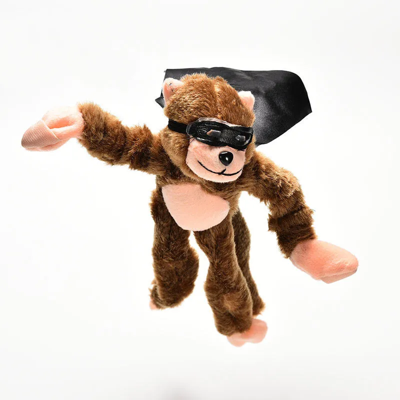 Супер эластичные плюшевые игрушки в форме обезьяны Sling Shot Toys Рогатка лук Катапульта Охота дети взрослые Рогатка кричащая летающая обезьяна