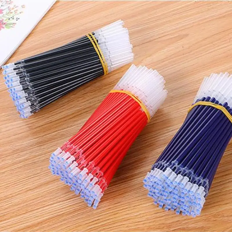 10 pcs Office Gel Pen Refill Stationery 0.5mm Gel Pens Refill Kawaii Pen Refills Cute Pens Stationery Kawaii School Supplies