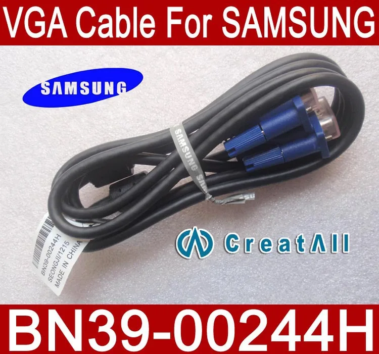 LOT 20 NEW Genuine Samsung VGA Male to VGA Male Cables BN39-00244H  BLACK 