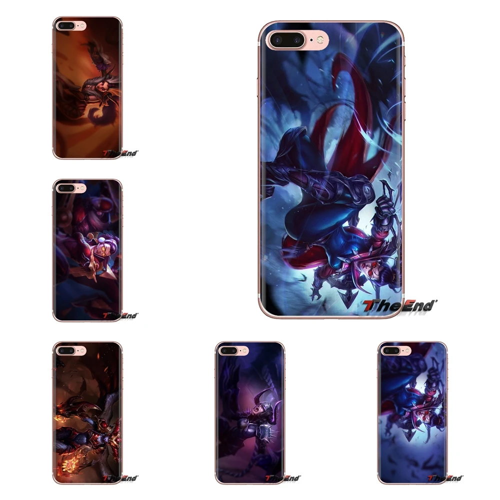 

Soft Transparent Cases Covers For iPod Touch Apple iPhone 4 4S 5 5S SE 5C 6 6S 7 8 X XR XS Plus MAX Shyvana Vayne LOL Games Art