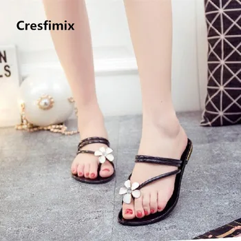 

Women Fashion High Quality Light Weight Beach Black Flip Flops Lady Cute Sweet Comfortable Flip Flops Female Cool Flip Flop E381