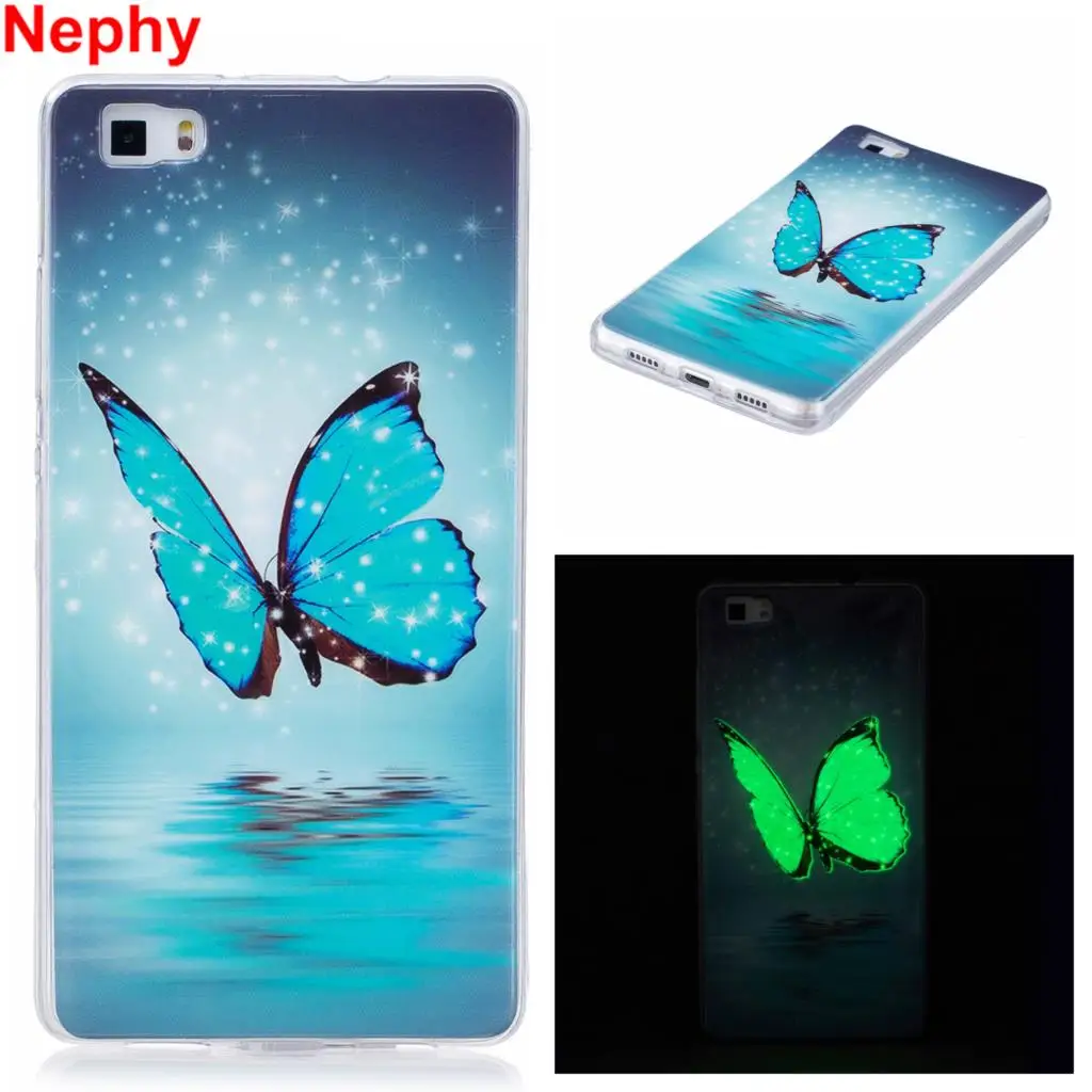 

Nephy Phone Case For Huawei P8 P9 P10 Lite Plus Honor 6c Y5 2017 Noctilucent Shine Full Cover Soft TPU Silicon Casing Housing