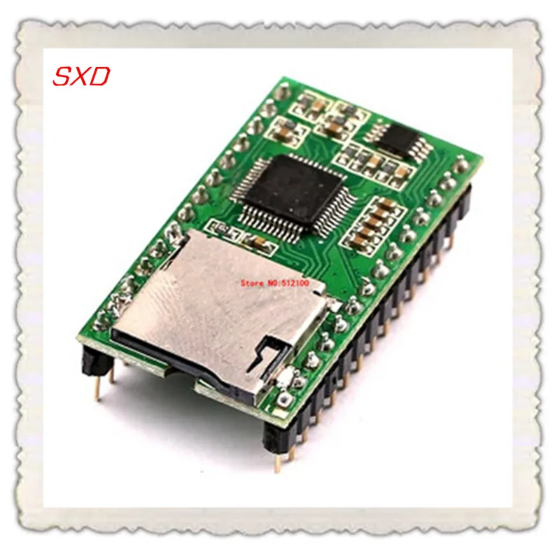 

5PCS QJ5001M02 new version WT5001M02-28P U-disk player SD card voice module MP3 Sound module