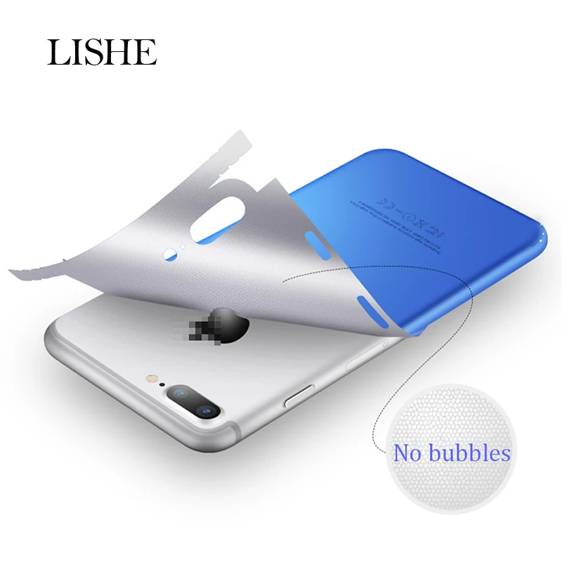 الفاخرة مشرق الهاتف المحمول ملصقات ل فون 7 6 6 S 8 زائد الخلفي طبقة حماية صائق ل فون X XS ملصقا Adesivos Pegatinas