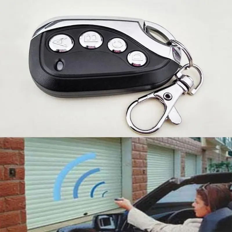 Универсальная безопасная дверь гаража электрическое Клонирование пульт дистанционного управления брелок для автомобильных ворот 433 МГц самокопия для гаражных дверей мотоциклов сигнализация