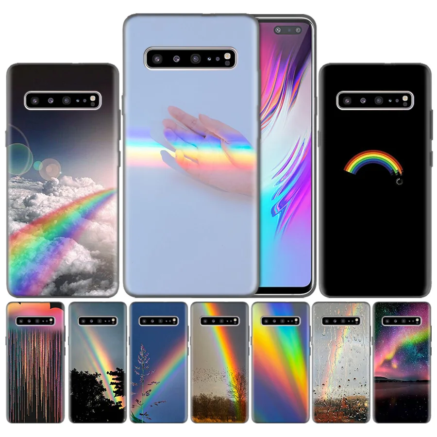 

Case For Phone Samsung Galaxy S8 S9 A50 S10 S10e Plus 5G A10 A20 A30 A40 A60 A70 Soft Silicone Covers Rainbow Brite Overthink