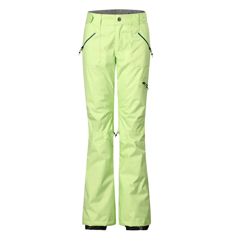 Женские лыжные штаны для сноуборда женские дышащие водонепроницаемые ветрозащитная куртка качественные Зимние теплые брюки для леди - Цвет: 04