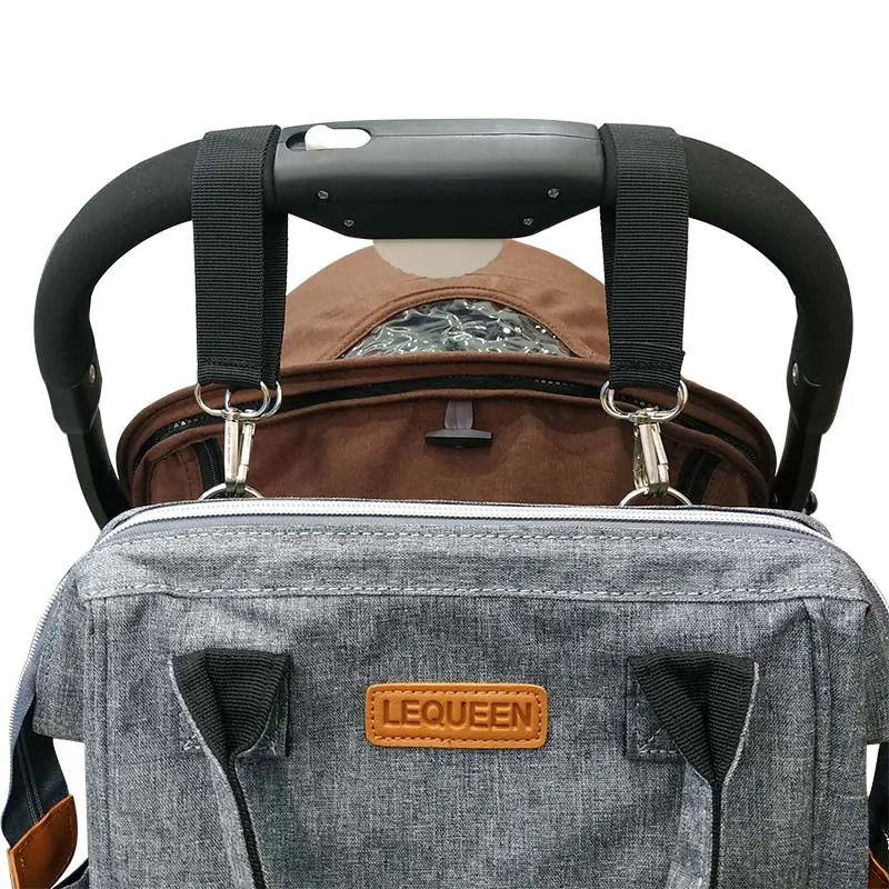 Lequeen сумка для подгузников рюкзак для мамы и ребенка многофункциональный водонепроницаемый влажный мешок большая емкость детская дорожная сумка