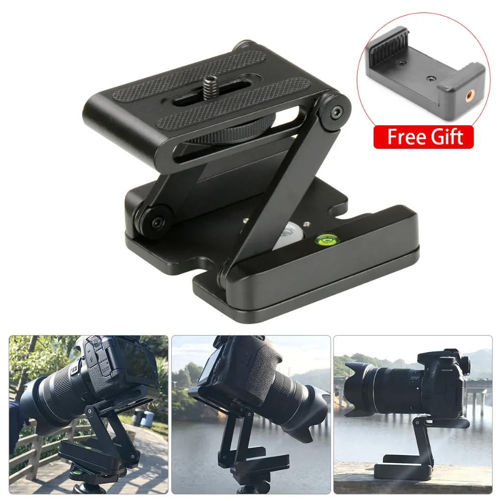 

2.5KG Load Foldable Z Pan Tilt Folding Z Tripod Bracket Head Flex Photography Studio Tripod Ballhead for Nikon Canon Smartphone