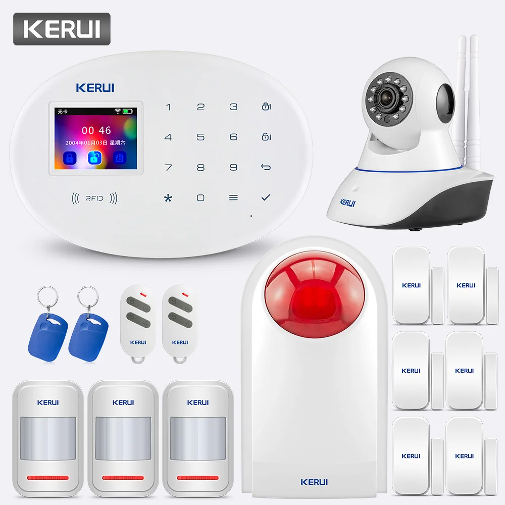 KERUI 433MHZ W20 touch screen Wireless Home Security Alarm System Alarm Kit Unterstützung Chinesisch Englisch Russische West Deutsch Italienisch KERUI 433MHZ W20 touch screen Wireless Home Security Alarm System Alarm Kit Unterstützung Chinesisch Englisch Russische West Deutsch Italienisch